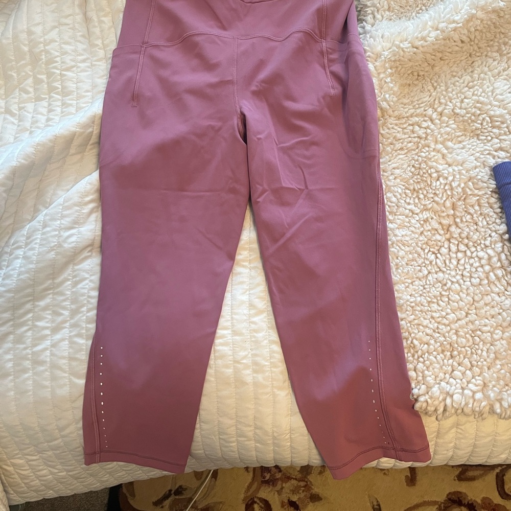 Purple/Pink High-Waisted Leggings